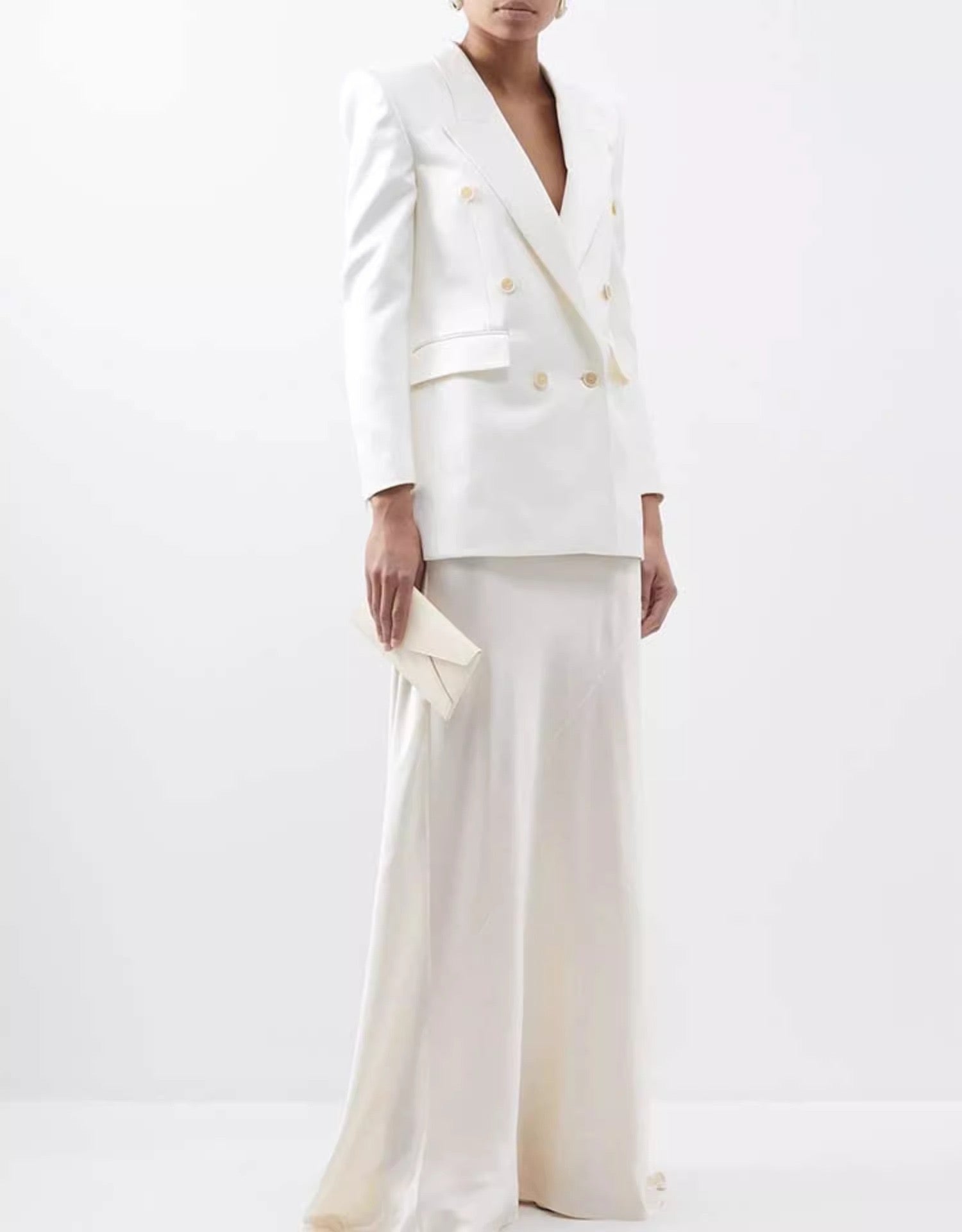 Elegant Mulberry Silk Suite Coat Top