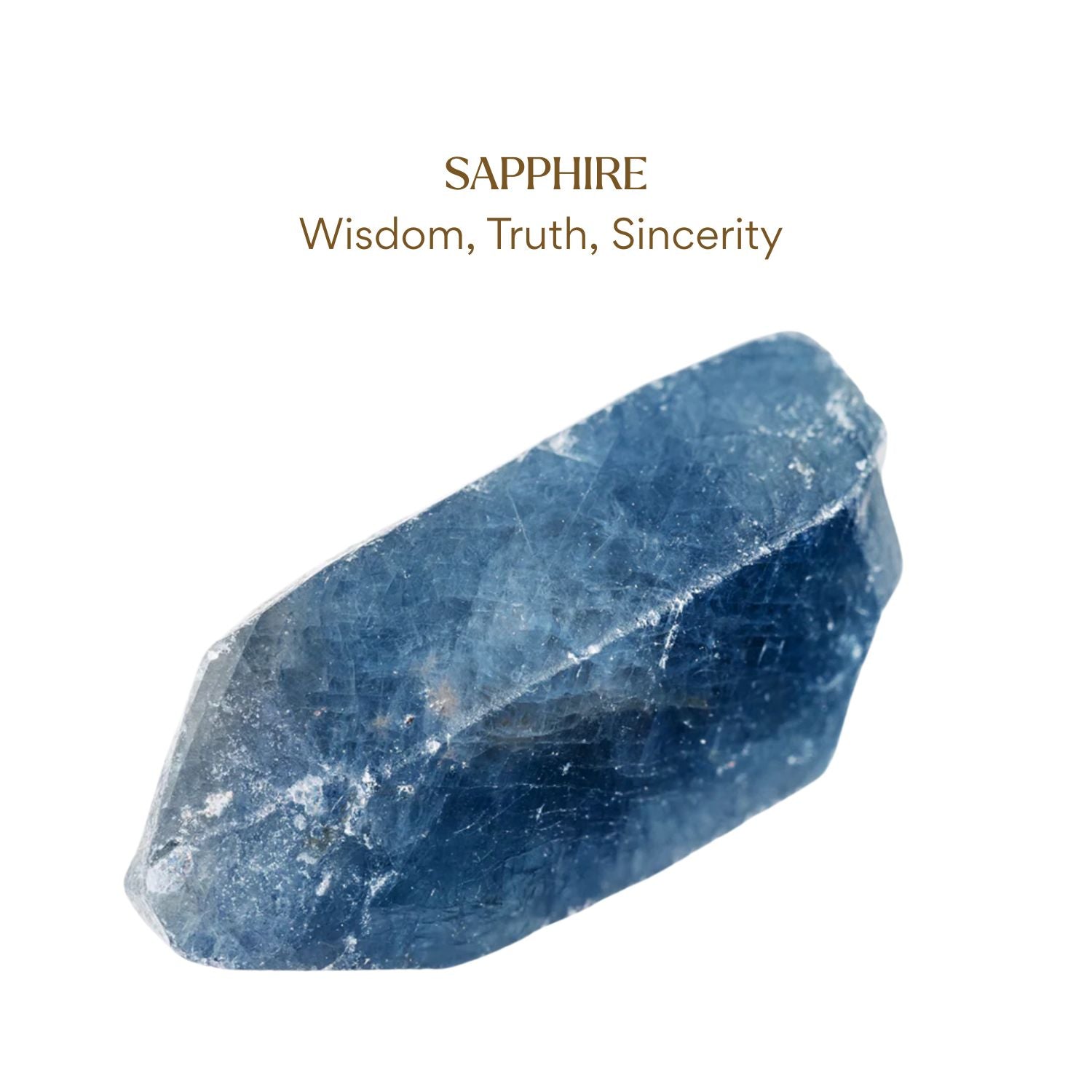 Elemental Birth Natural Sapphire Stud Earrings