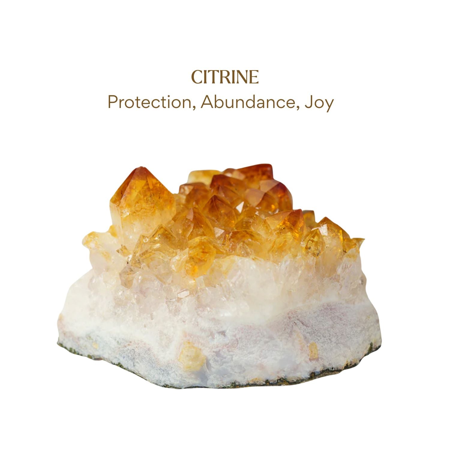 Elemental Birth Natural Citrine Stud Earrings for Gift Girlfriend