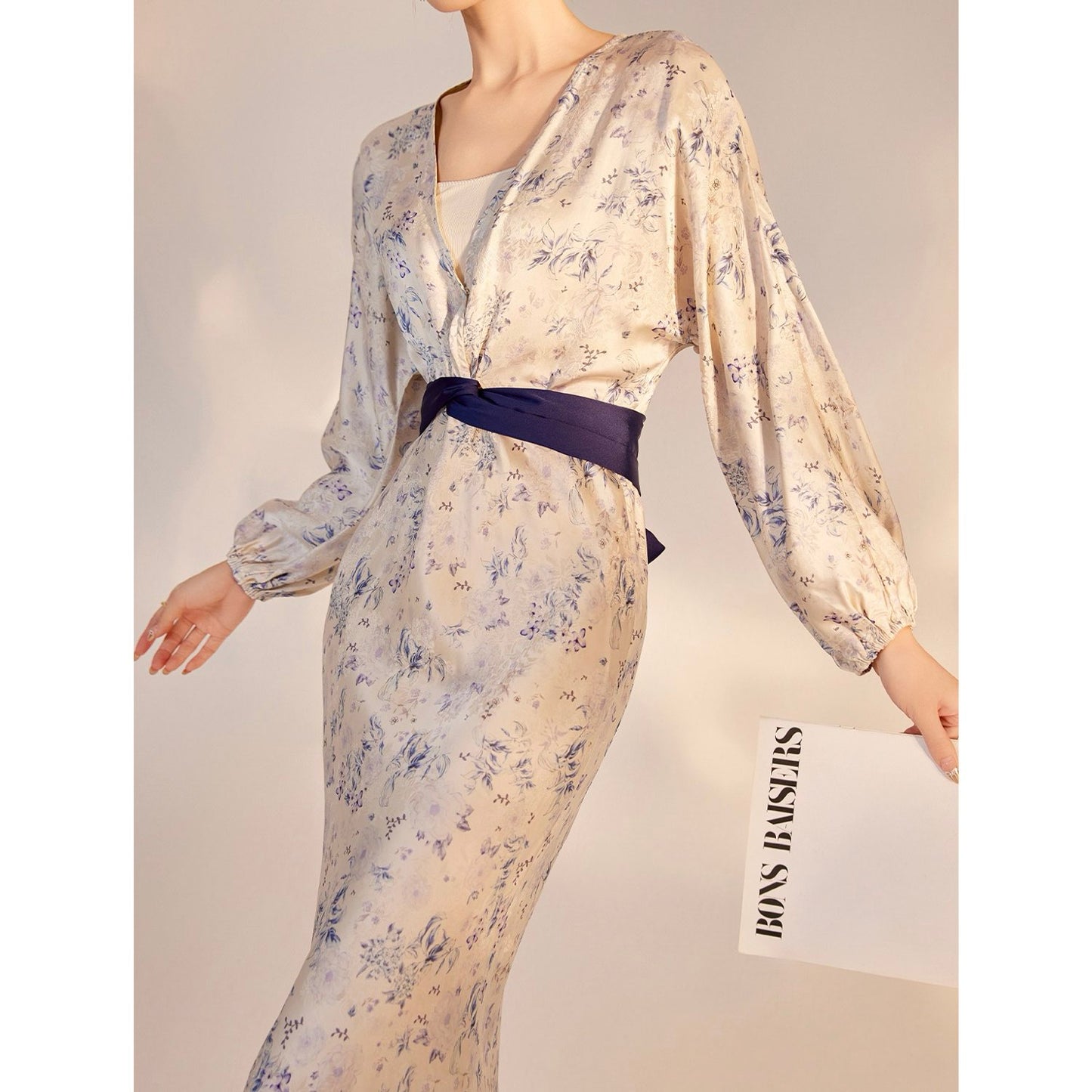 Porcelain Slim-Fit Silk Maxi Dress