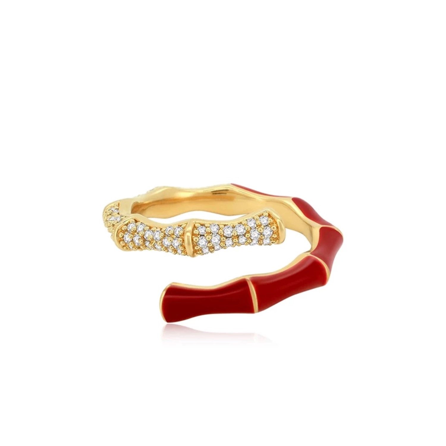Bamboo Red Ring
