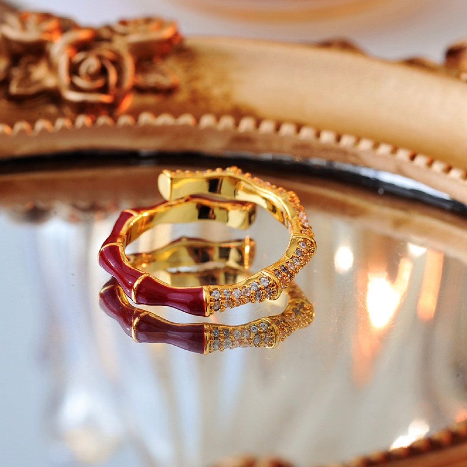 Bamboo Red Ring