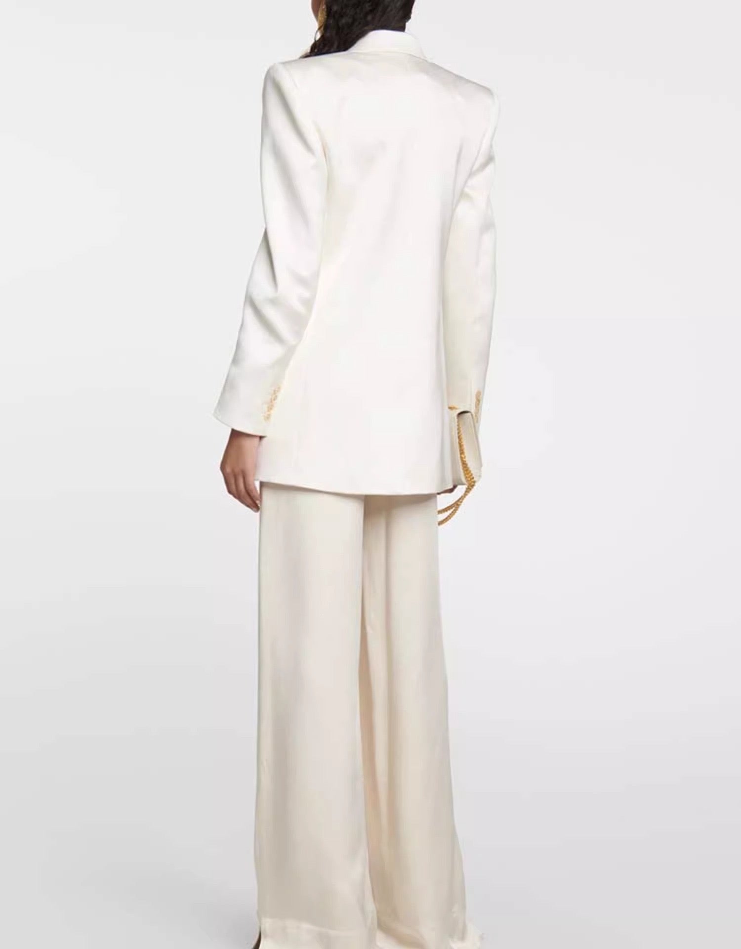 Elegant Mulberry Silk Suite Coat Top