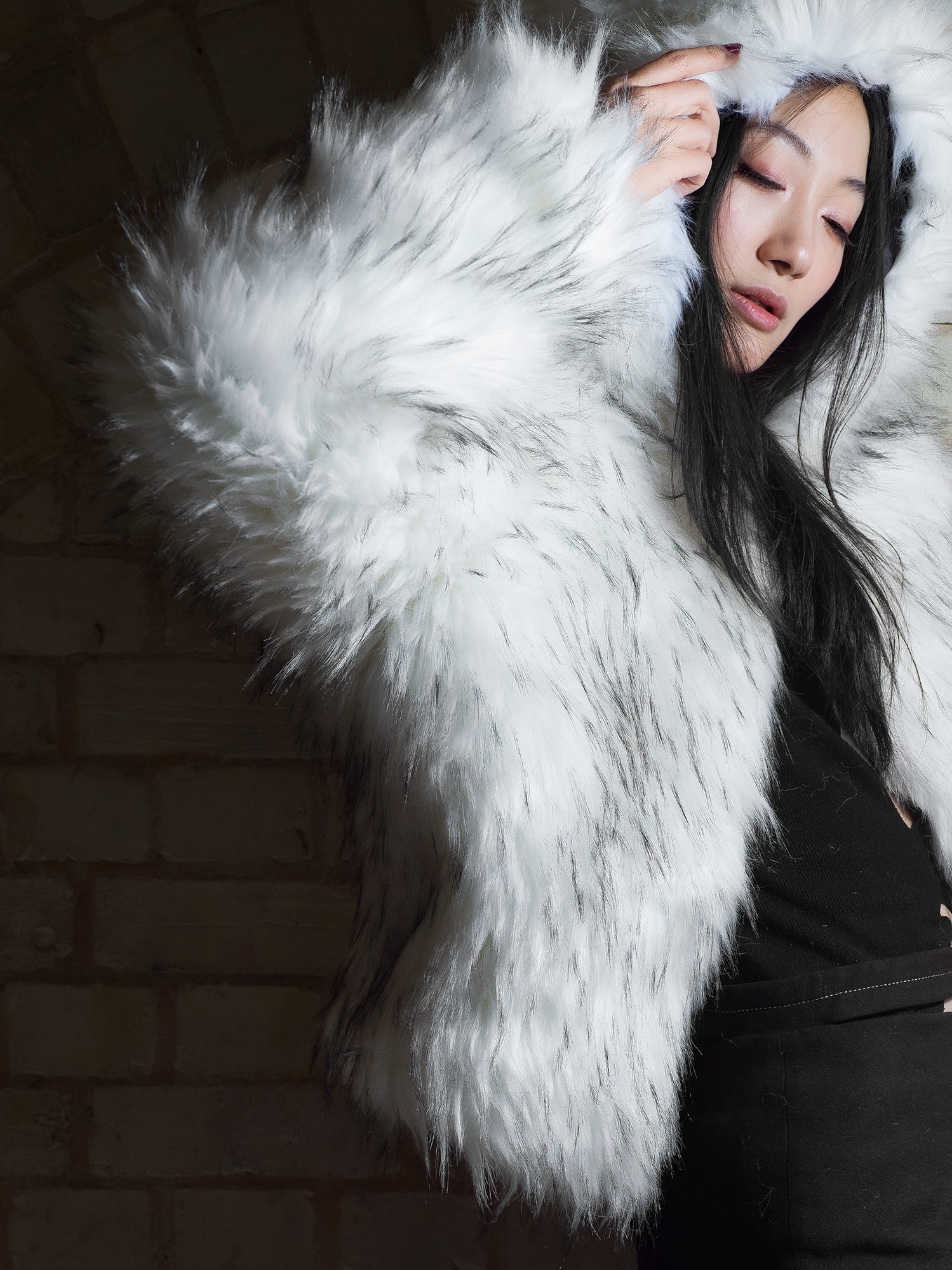 Galaxy Eco-friendly Faux Fur Coat