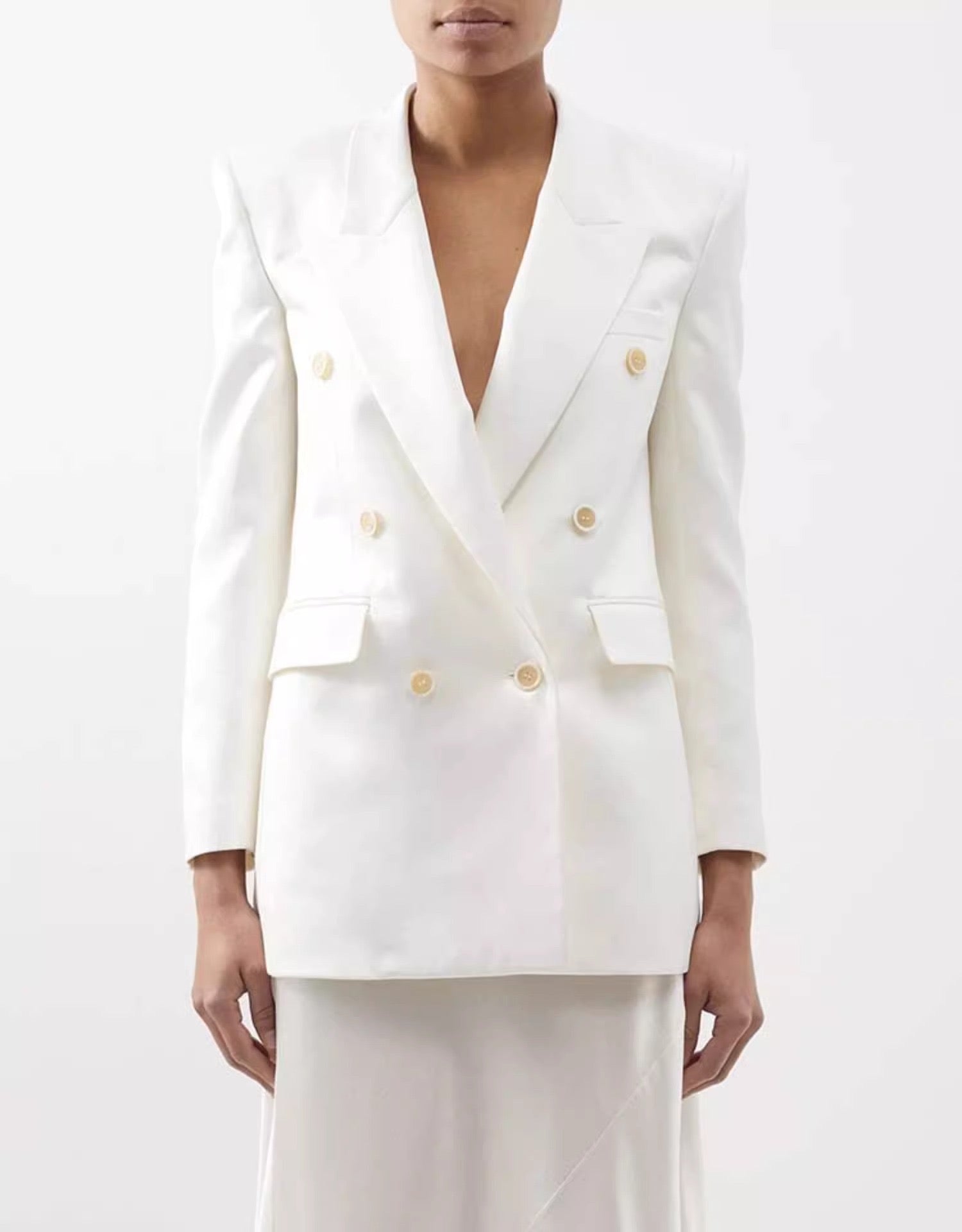 Elegant Mulberry Silk Suite Coat Top