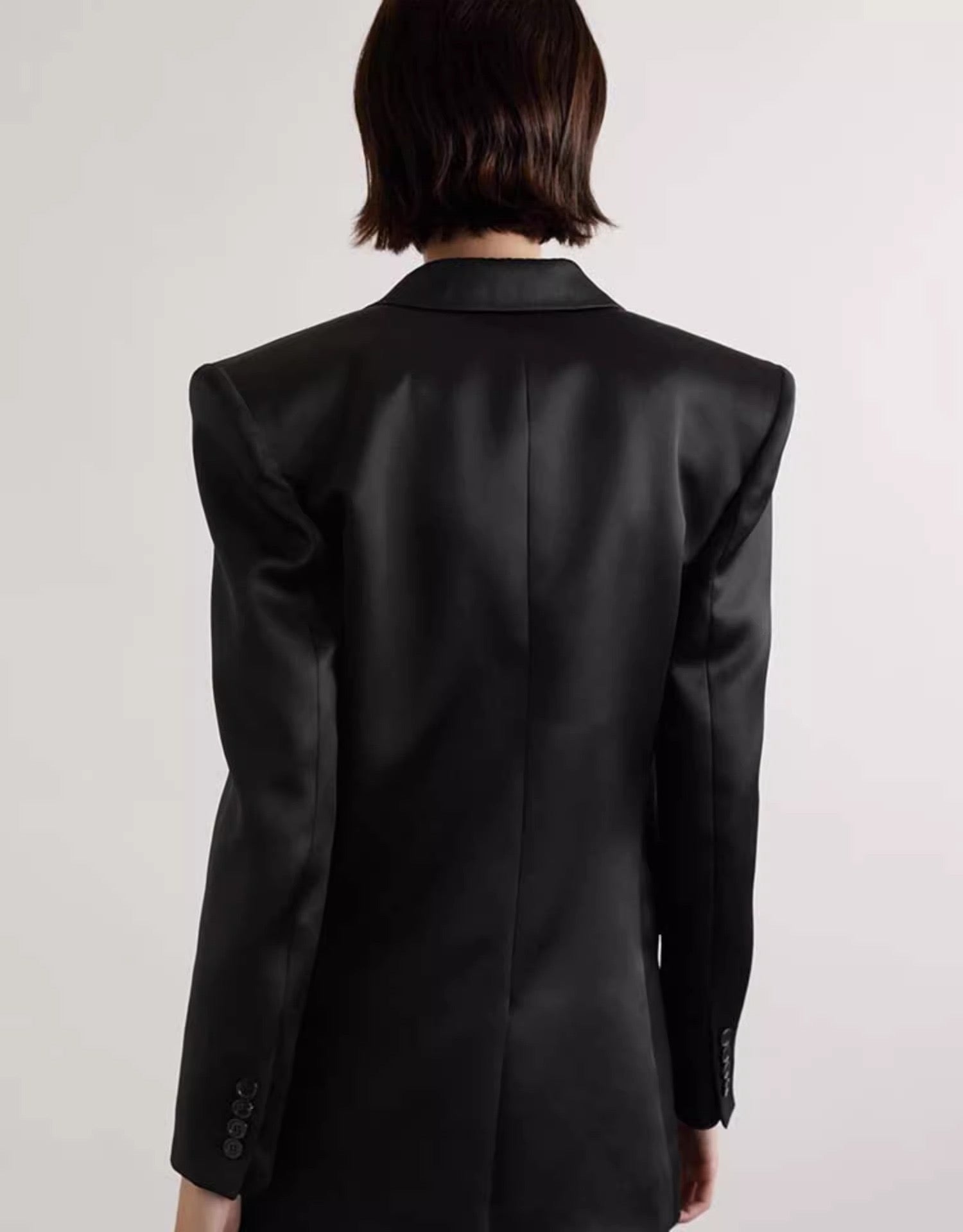 Elegant Mulberry Silk Suite Coat Top