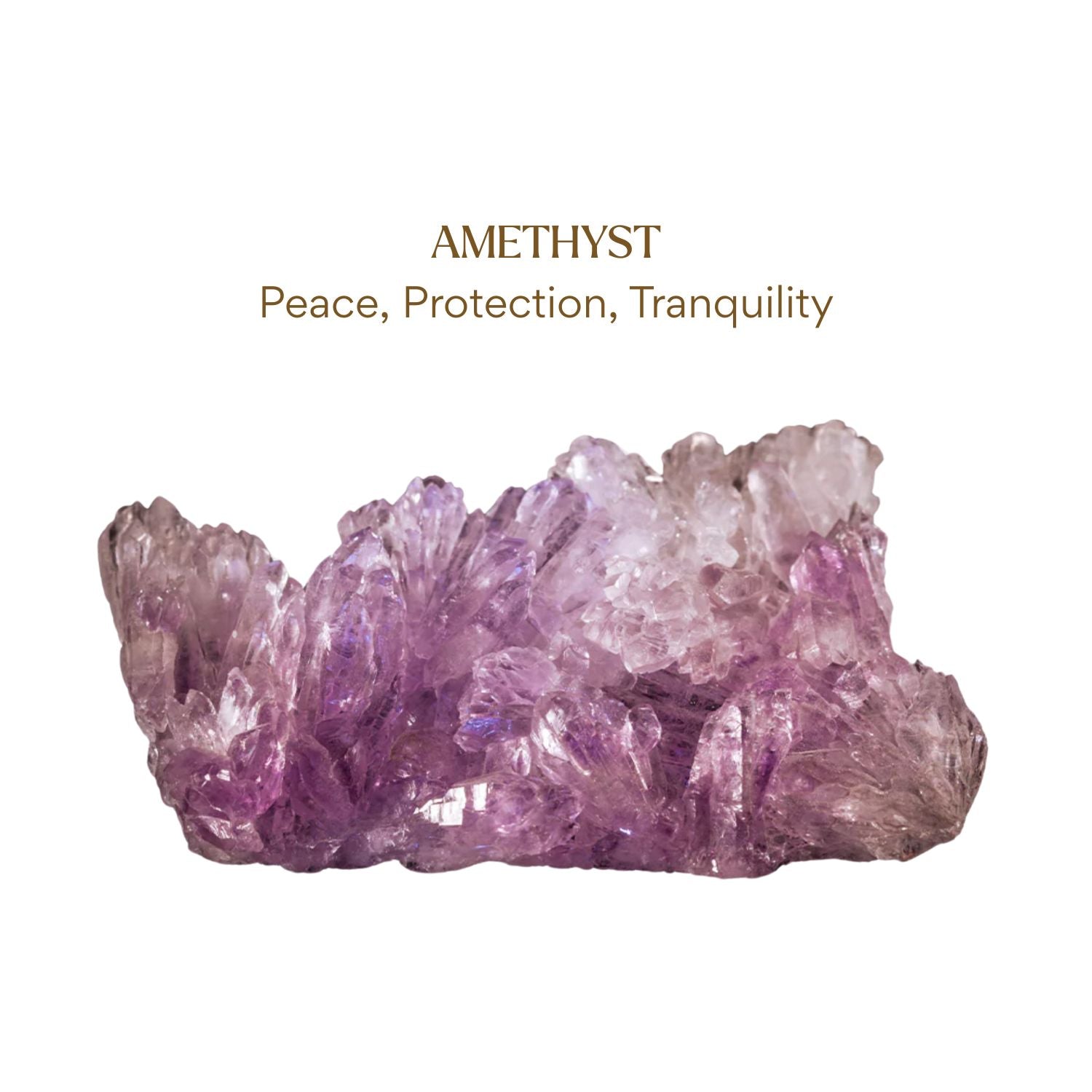 Elemental Birthstone Natural Amethyst Stud Earrings