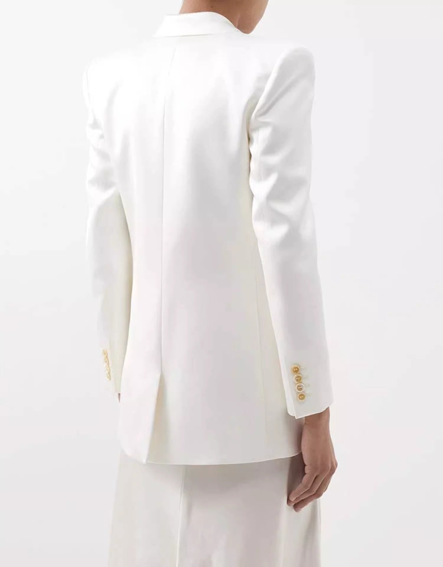 Elegant Mulberry Silk Suite Coat Top