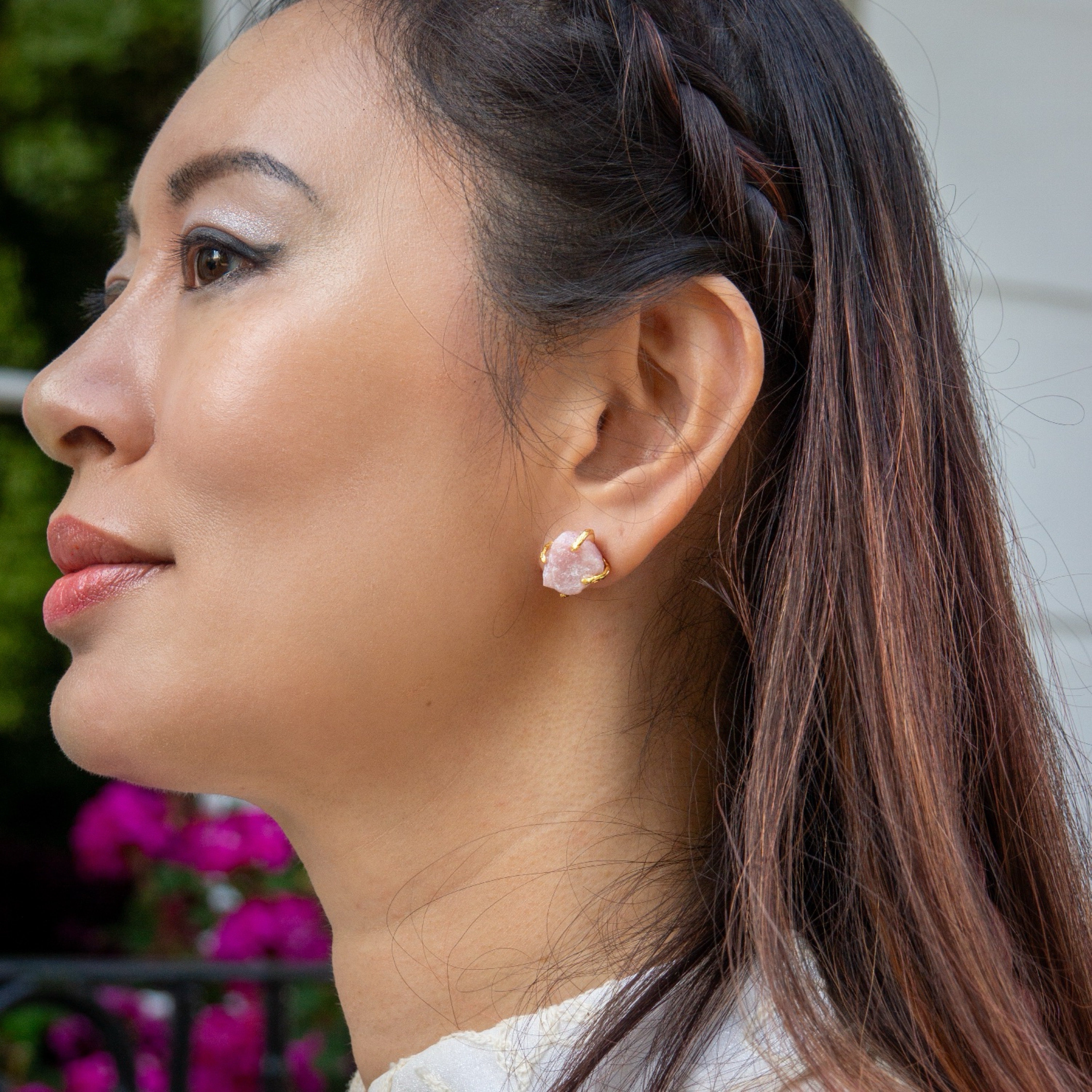 Elemental Birth Natural Opal Stud Earrings gifting