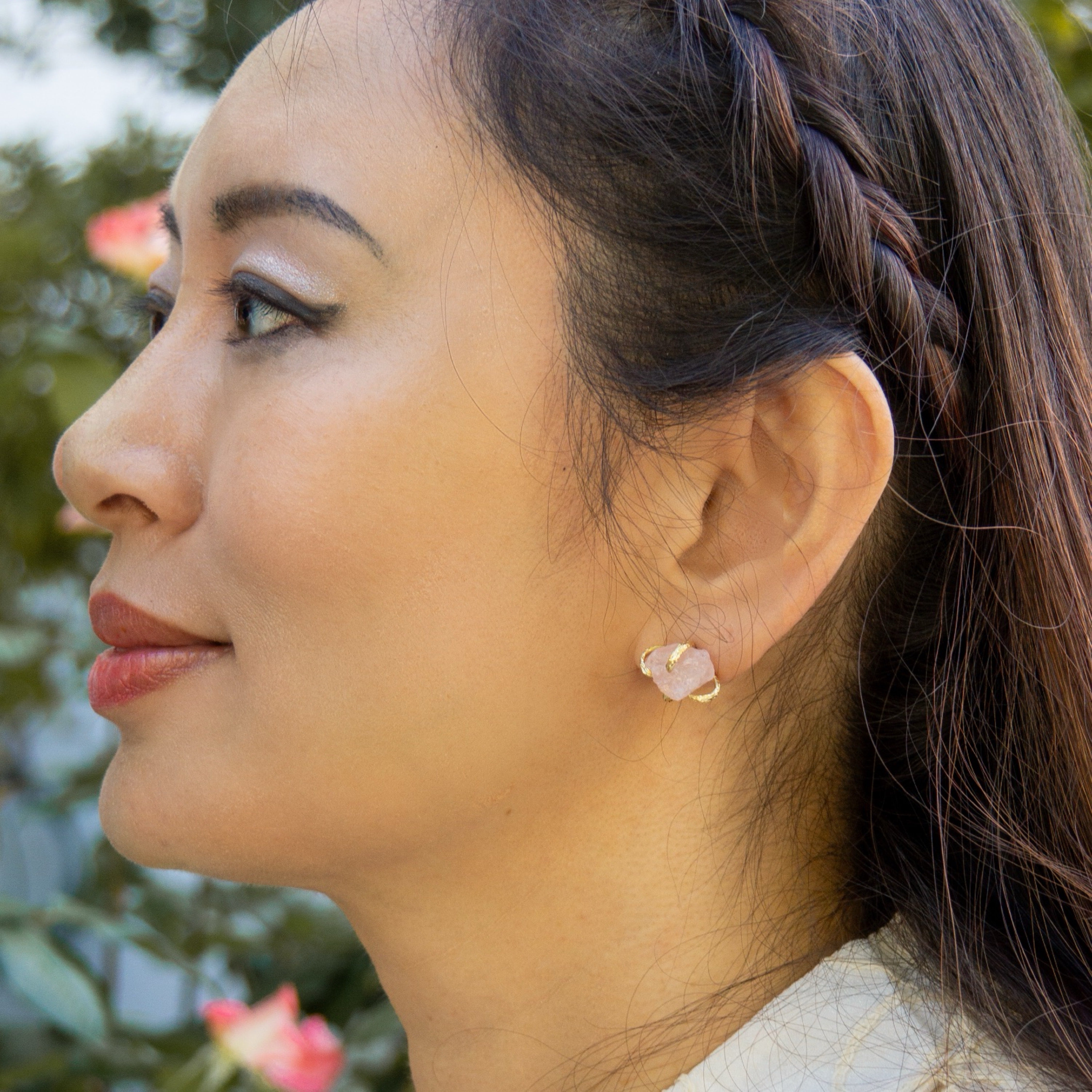 Elemental Birth Natural Opal Stud Earrings gifting