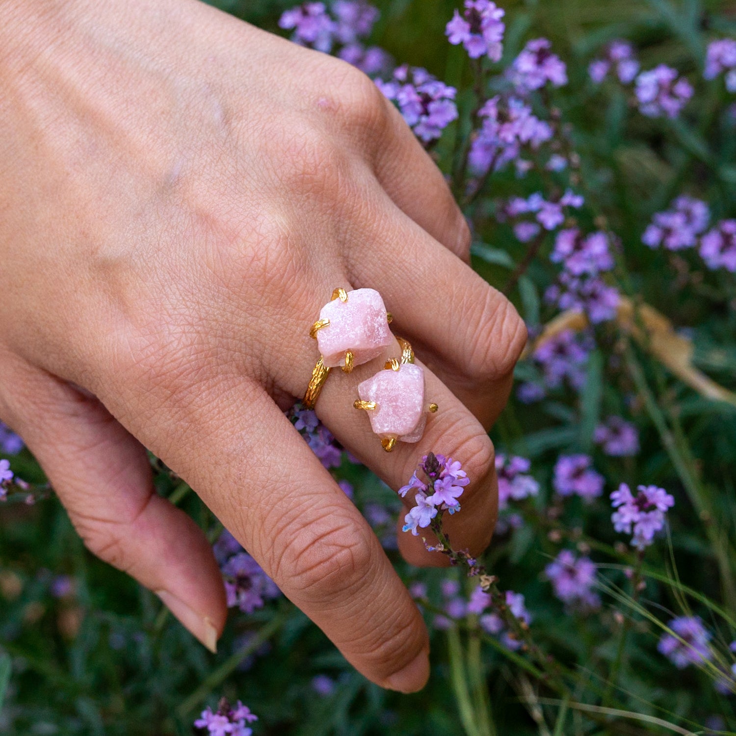 Elemental Birth Natural Opal Adjustable Ring