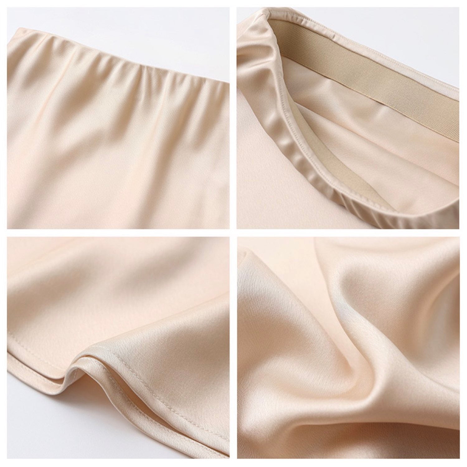 A-line Cream Midi Skirt Goes with Everything