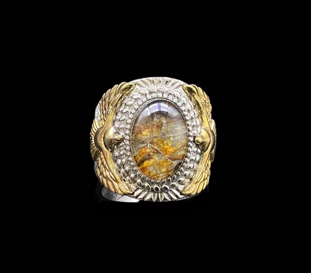 Citrine Eagle Ring