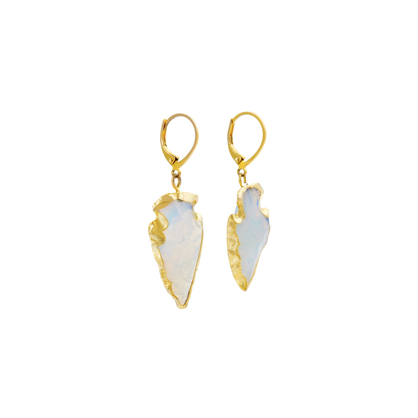 Natural Opal 18K Gold Plated Earring