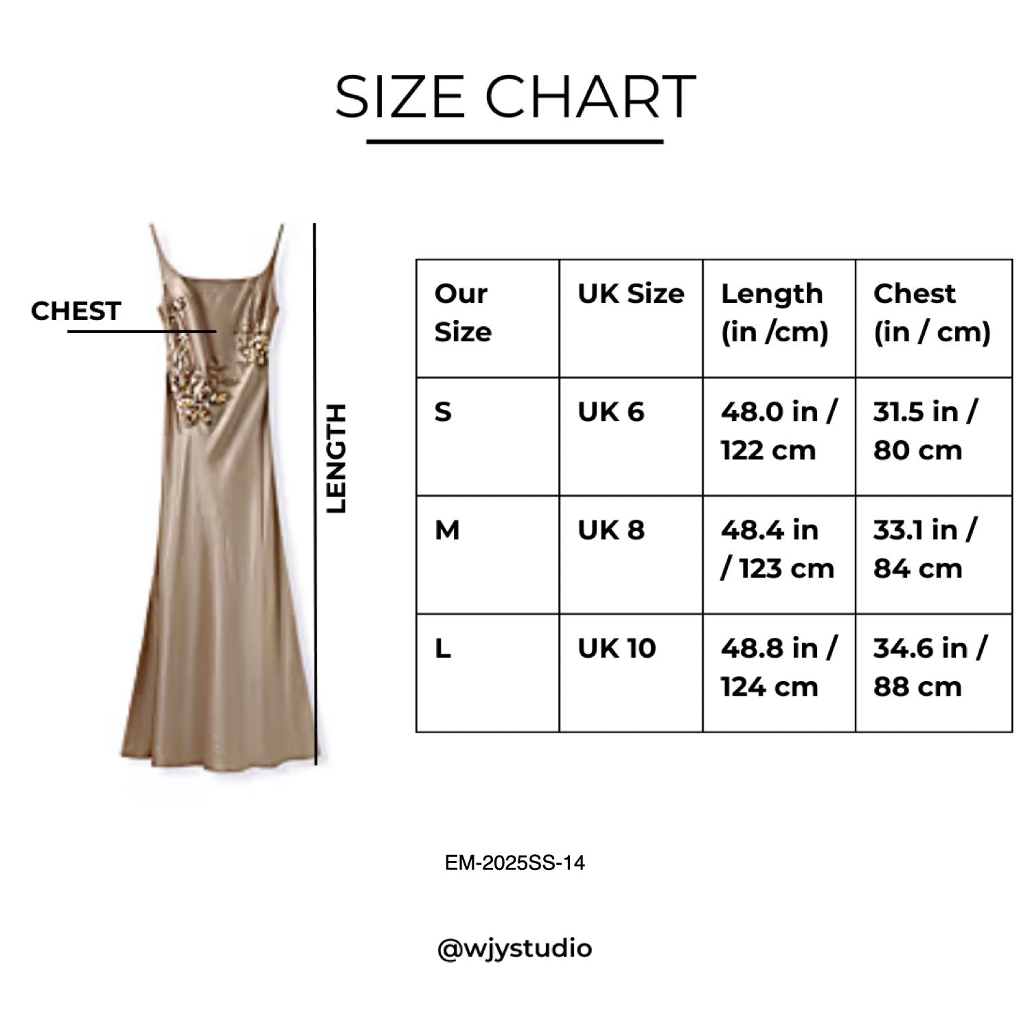 Embroidered Champagne Golden Dress
