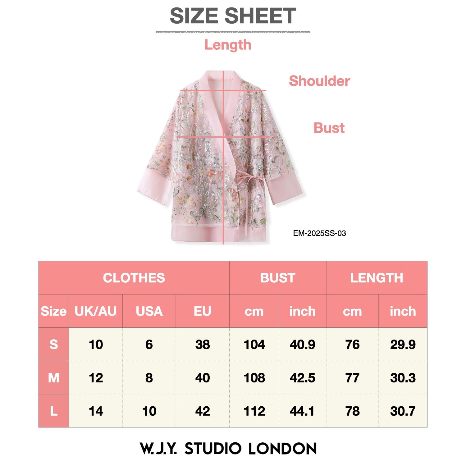 Embroidered Pink Floral Stylish Stitching Jacket Spring Summer