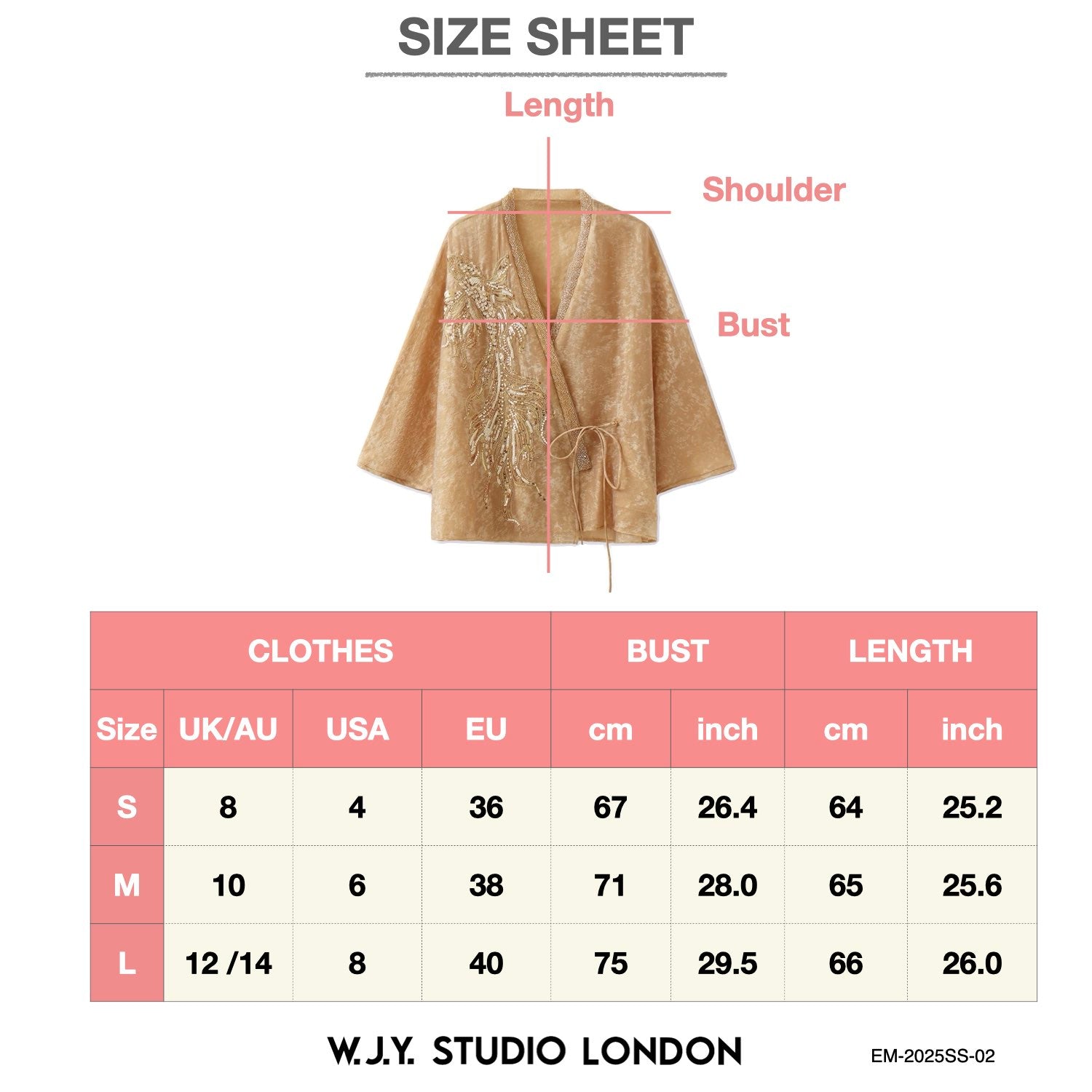 Embroidered Golden Cardigan Jacket Stylish Stitching Autumn Spring