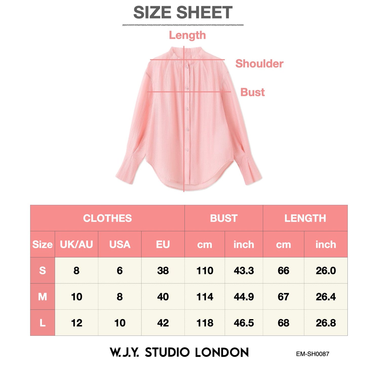 Pastel Pink Pleated Shirt