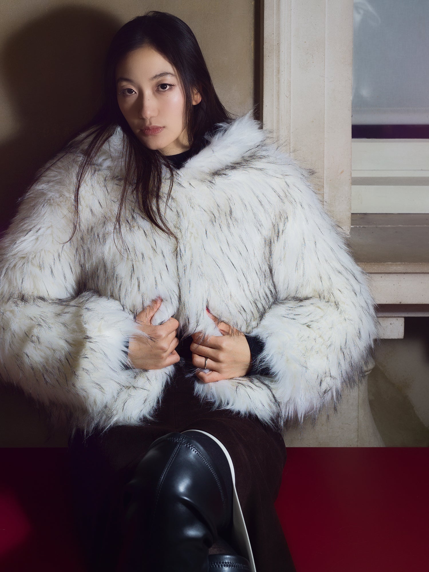 Galaxy Eco-friendly Faux Fur Coat