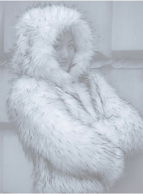 Galaxy Eco-friendly Faux Fur Coat