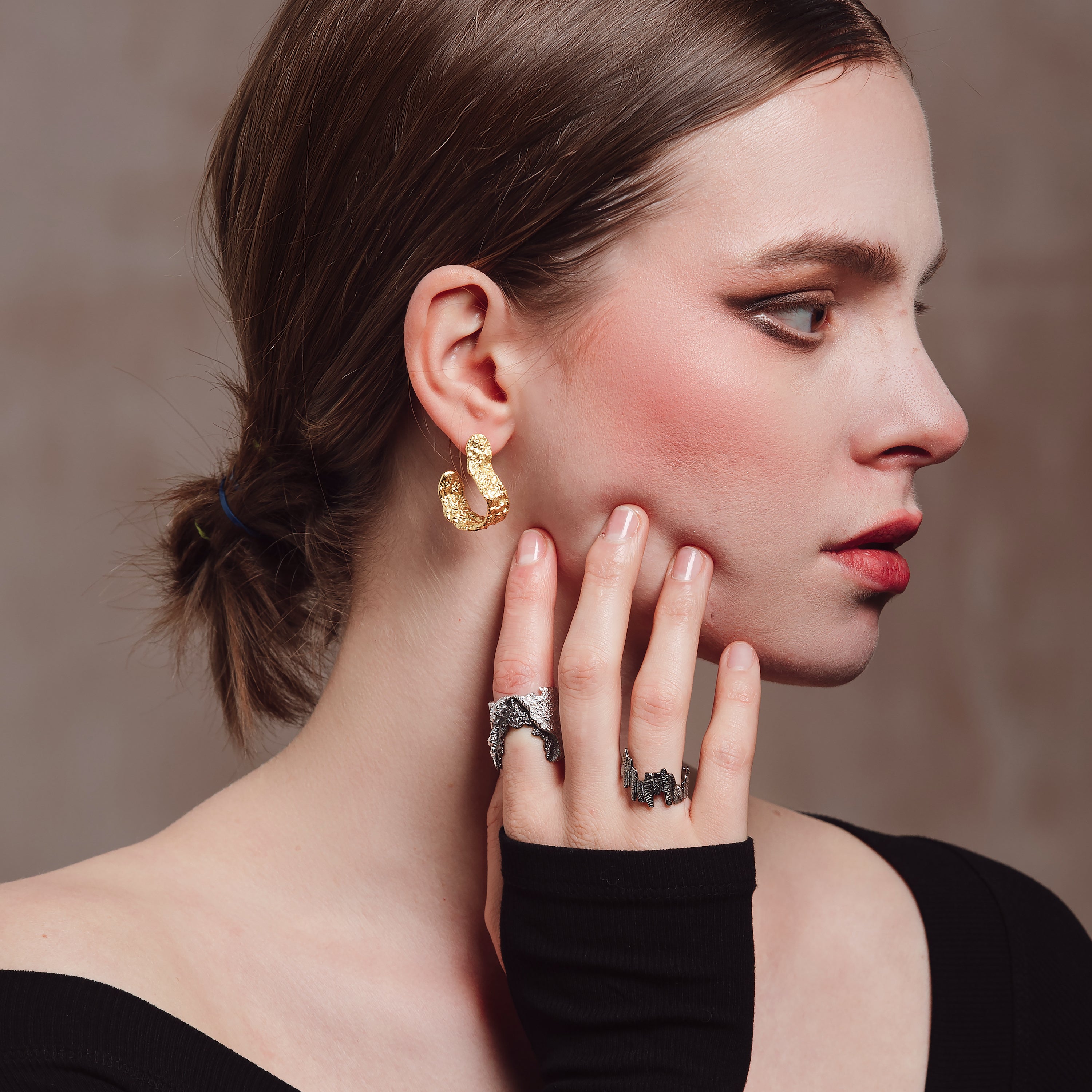 Tree Memory 24K Gold-Plated Earring
