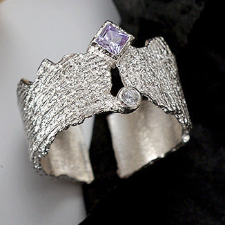 Tree Memory Black Gold Ring