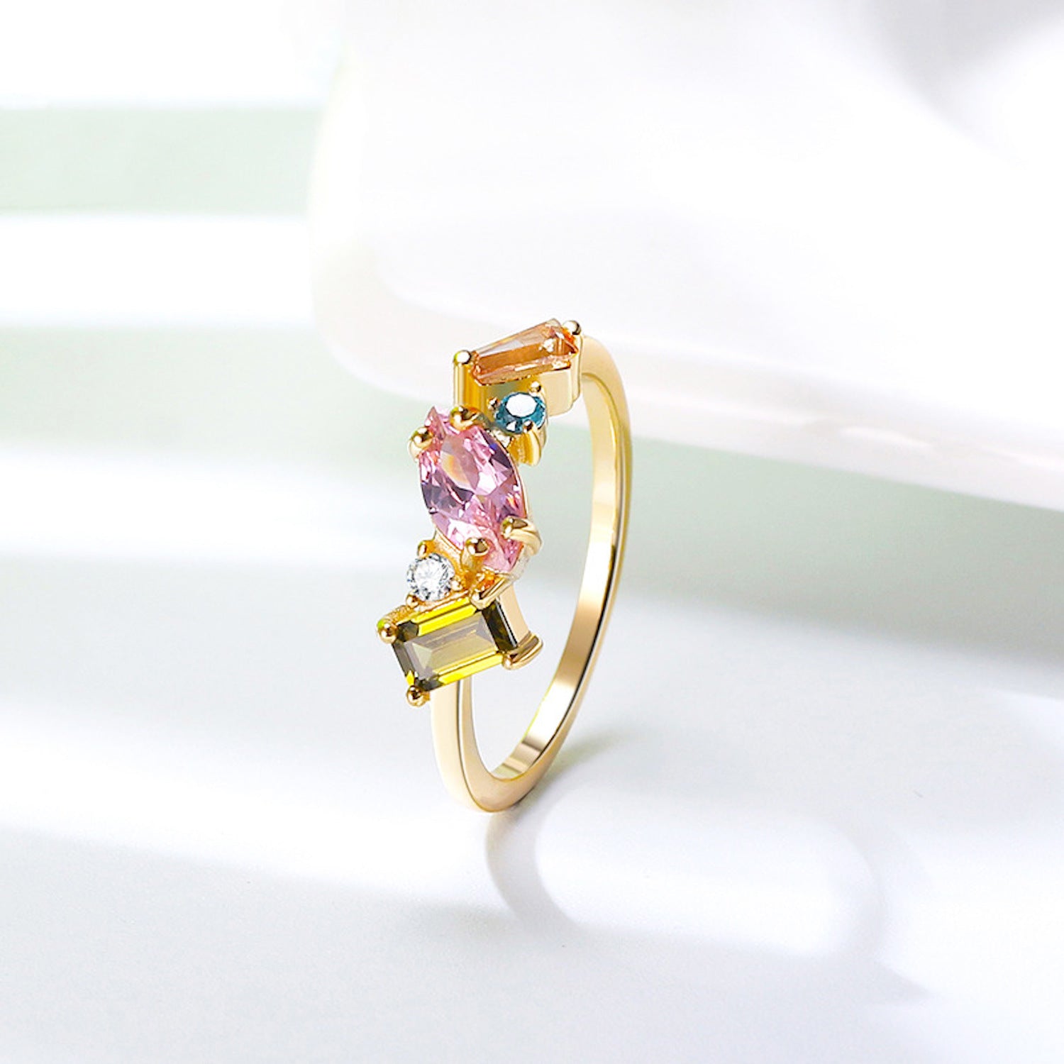 My Darling Five Colour Rainbow Ring