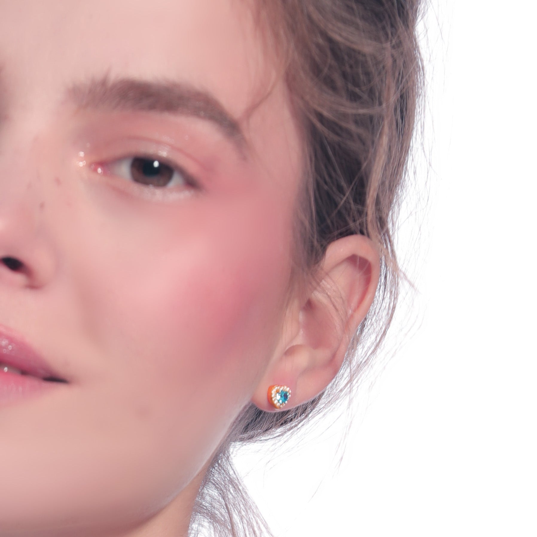 Love Heart 18K Gold-plated Earring