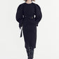 A-shape One Piece Dress With Balloon Sleeves