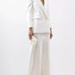 Elegant Mulberry Silk Suite Coat Top