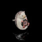 Hedgehog Crystal Cave Pendant Necklace / Brooch
