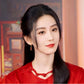 Bamboo Opal Red Earring
