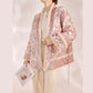 Embroidered Cardigan Jacket Floral Stylish Stitching Autumn Winter