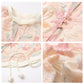 Pastel Floral Embroidered Detail Top