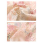 Pastel Floral Embroidered Detail Skirt