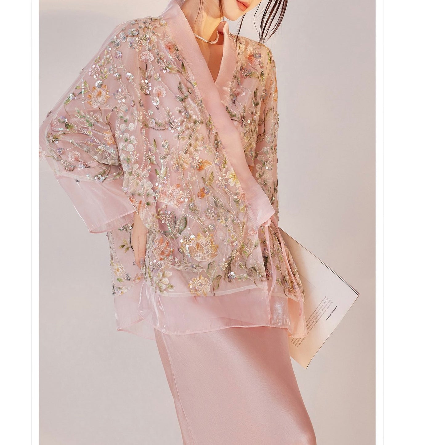 Embroidered Floral Stylish Stitching Jacket Spring Summer