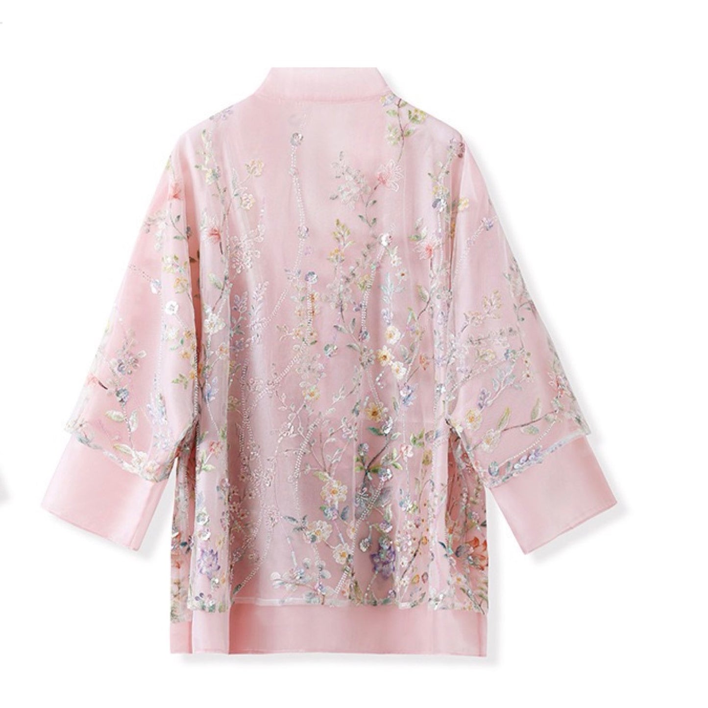 Embroidered Floral Stylish Stitching Jacket Spring Summer