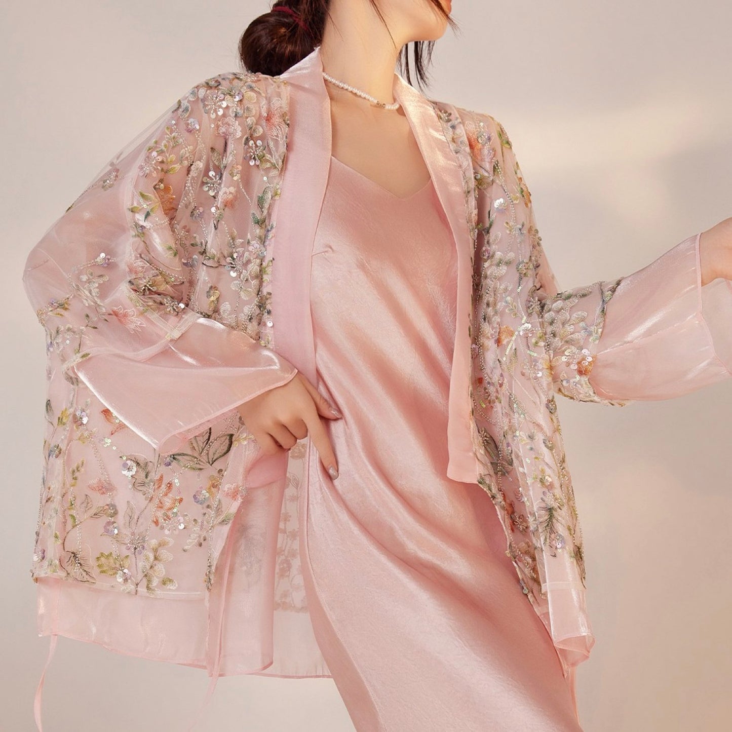 Embroidered Floral Stylish Stitching Jacket Spring Summer