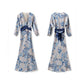 Bamboo Slim-Fit Jacquard Silk Dress