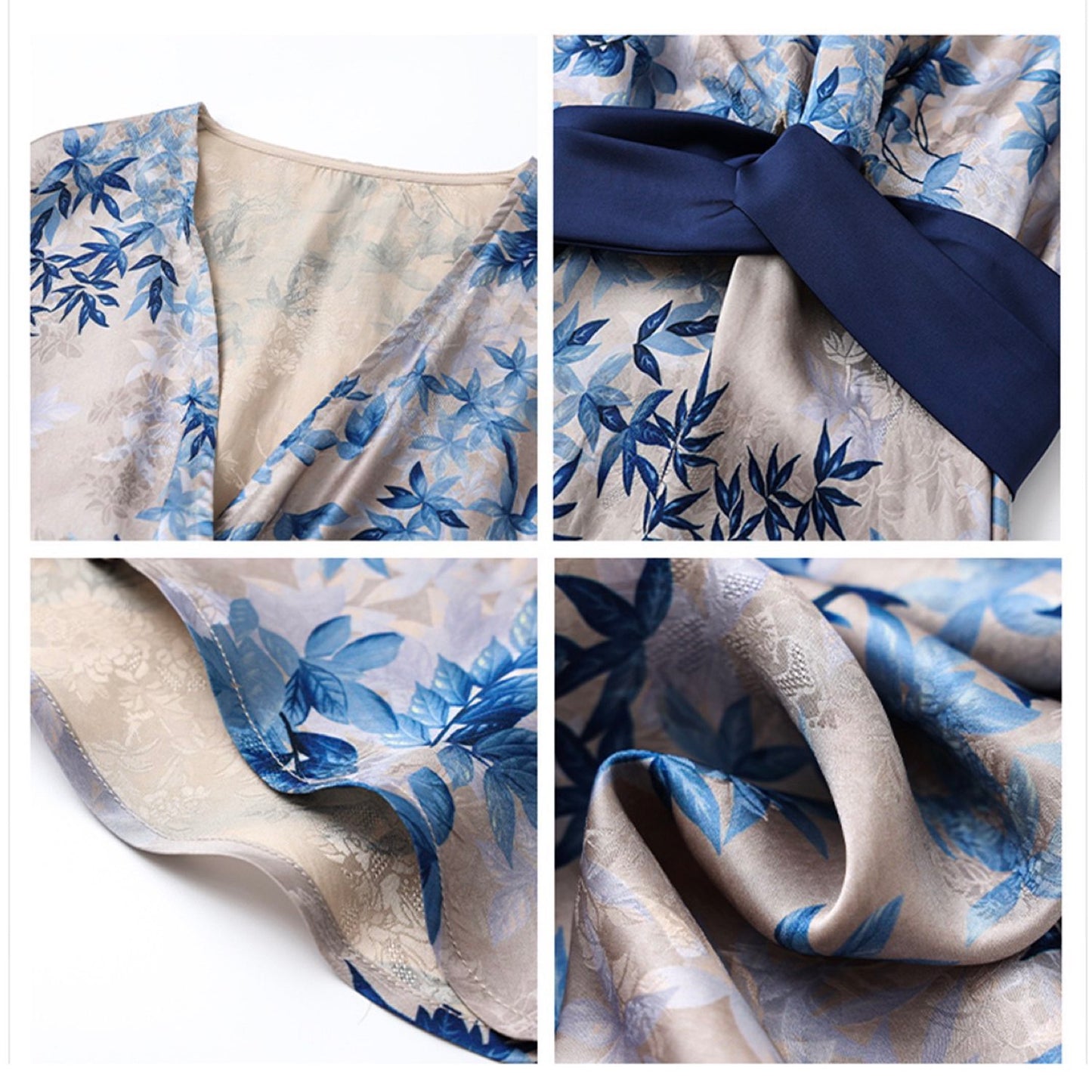 Bamboo Slim-Fit Jacquard Silk Dress