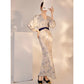 Porcelain Slim-Fit Silk Maxi Dress