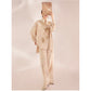 Embroidered Detail Floral Pull On Trousers in Champagne Beige