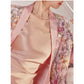 Slim-Fit Silk Pink Long Dress