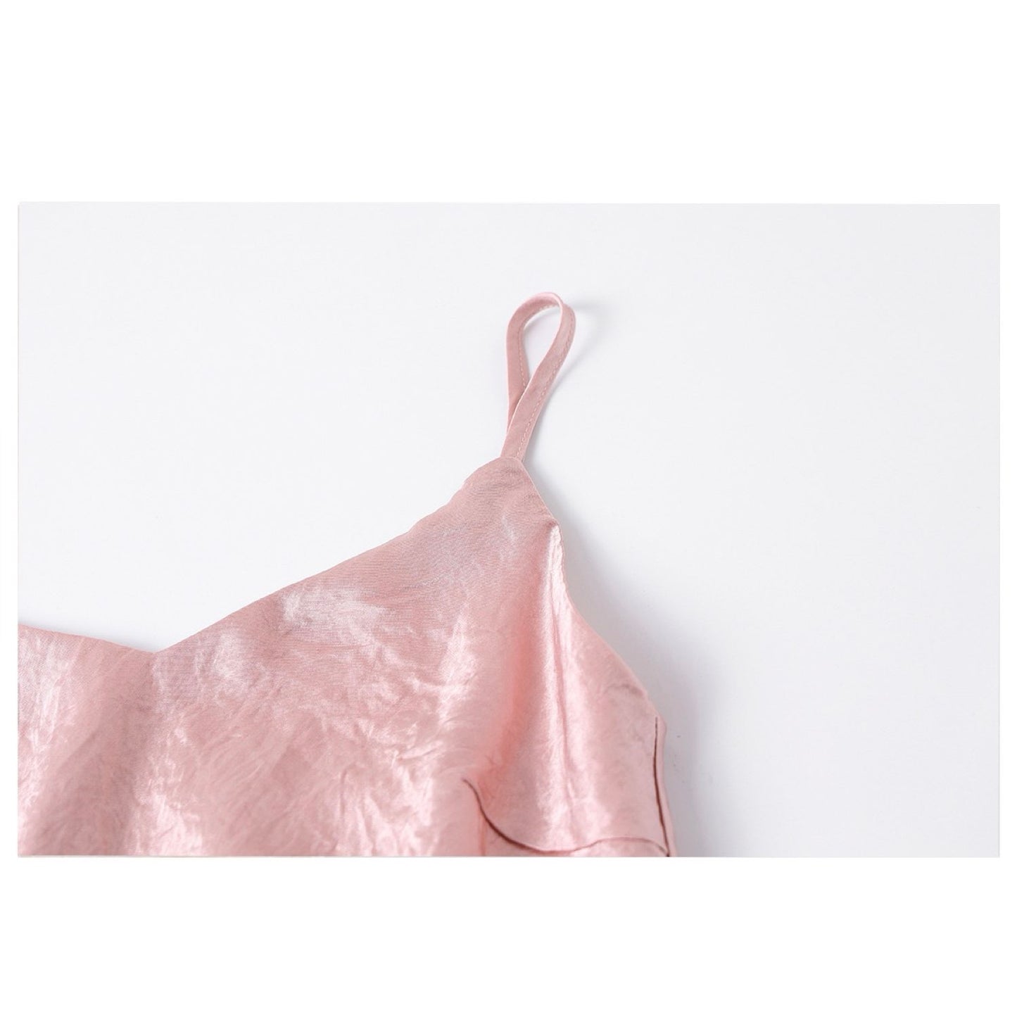Slim-Fit Silk Pink Long Dress