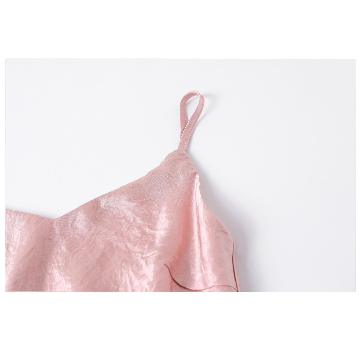 Slim-Fit Silk Pink Long Dress