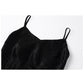 Slim-Fit Silk Long Black Dress
