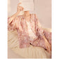 Embroidered Blush Pink Flowers Co Ord Set