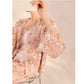 Embroidered Blush Pink Flowers Co Ord Set