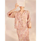 Embroidered Blush Pink Flowers Co Ord Set