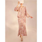 Embroidered Blush Pink Flowers Co Ord Set